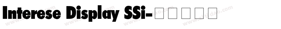 Interese Display SSi字体转换